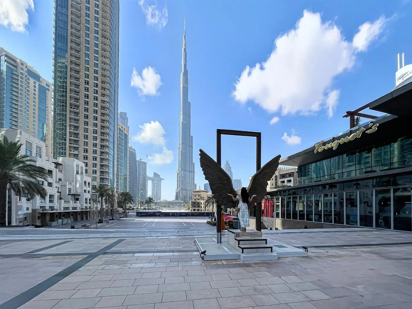 아파트 Burj Bliss Chic Designer Suite With Epic Views 두바이